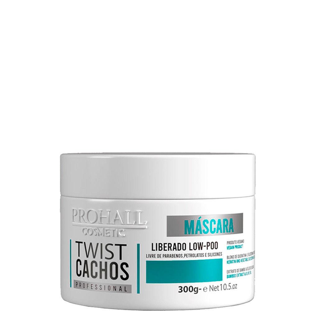 Prohall Twist Cachos - Máscara Ultra Hidratante Low Poo 300g
