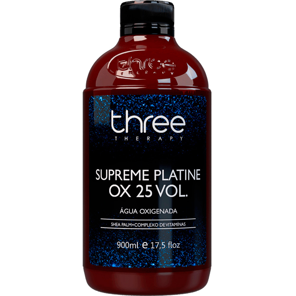 Three Therapy Supreme Platine - Água Oxigenada OX 25 Volumes 900ml