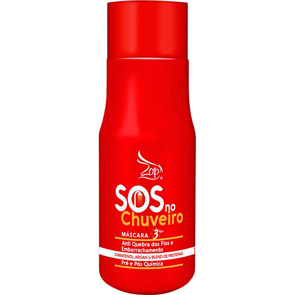 Zap SOS no Chuveiro - Máscara Socorro Capilar Antiemborrachamento 300ml
