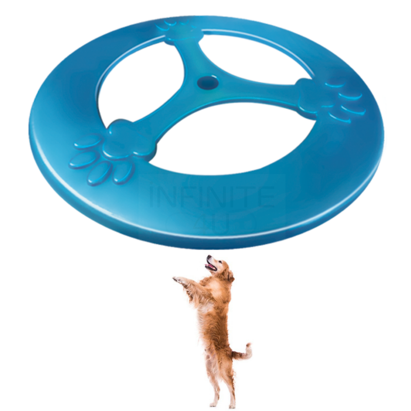 Kit Frisbee Brinquedo Cães Disco 25 cm Furacão Pet 4 Peças
