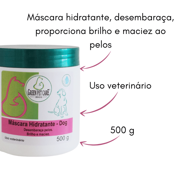 Máscara Hidratante Para Cachorro Hidratação Dos Pelos 500g Green Pet Care