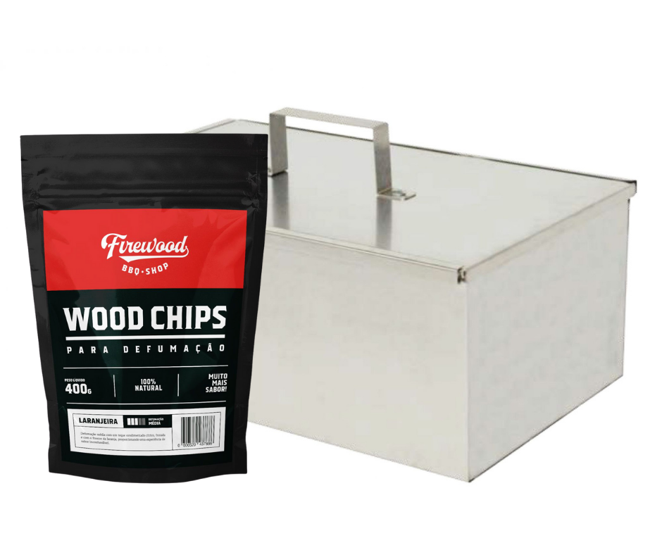 Defumador Inox + Wood Chip Macieira