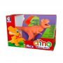 Boneco Dinossauro T-rex Dino Kids Com Som Laranja - Cotiplás