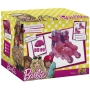 Patins Infantil Barbie 3 Rodas Ajustável 29-32 Rosa - Fun