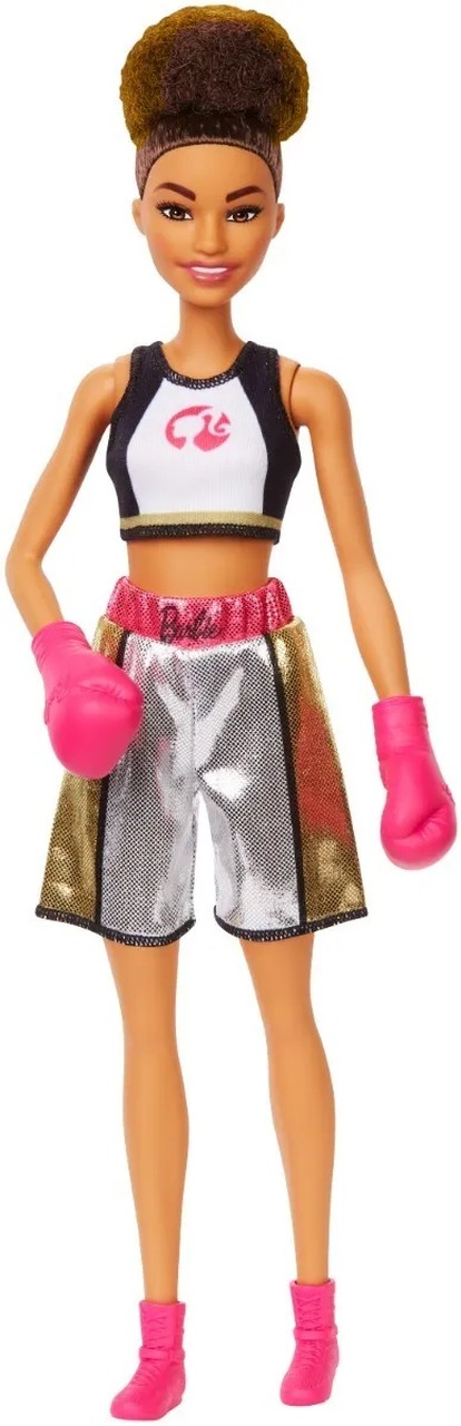Boneca Barbie Boxeadora Profissões Divertidas 30 Cm Mattel