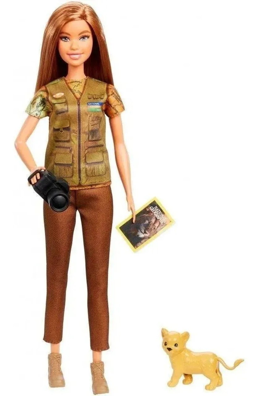 Boneca Barbie Fotógrafa National Geographic Mattel - Gdm44