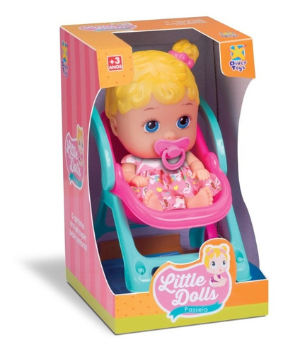 Boneca Little Dolls - Passeio - Diver Toys 8027