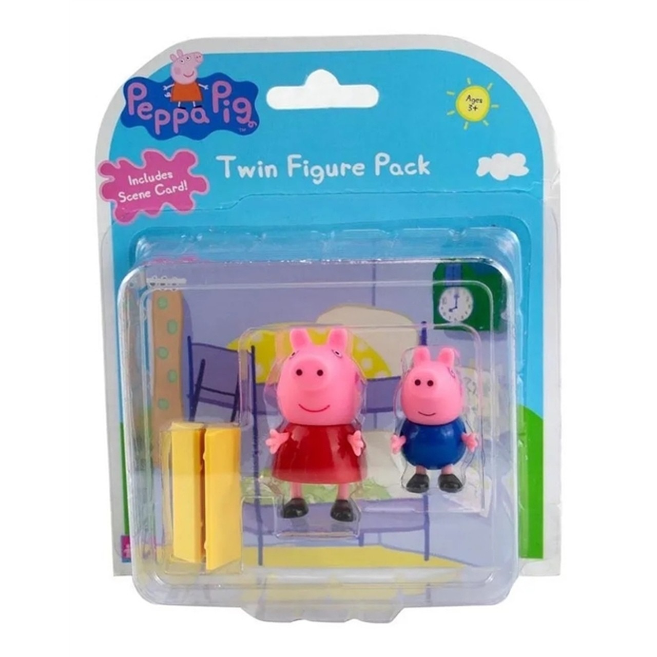 Boneca Peppa Pig e George Figura Articulada 7cm Sunny 2300