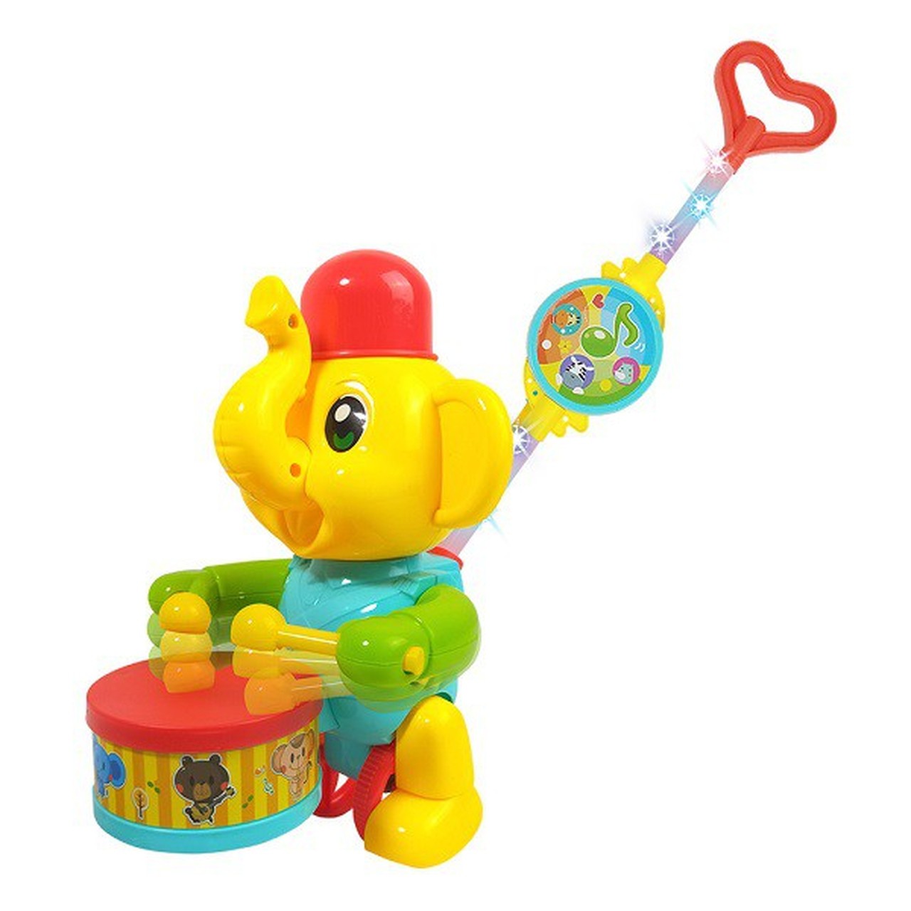 Brinquedo Infantil Empurra Baby Musical Elefante - DmToys