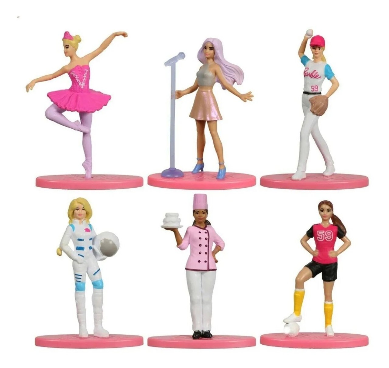 Conjunto Barbie Mini Figuras 7cm Profissões - Mattel Gnm52