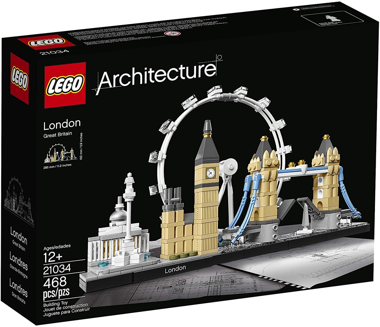 Lego Architecture Londres 468 Peças - LEGO 21034