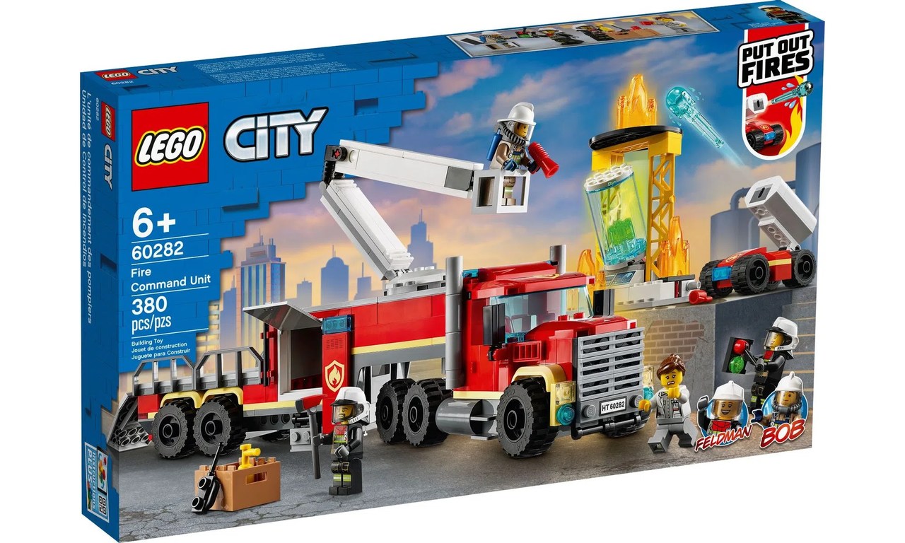 Lego City Unidade de Controle de Incêndios 380 Peças 60282