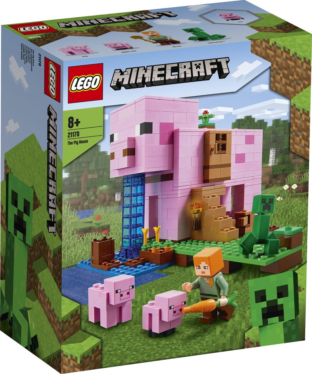 Lego Minecraft A Casa Do Porco 490 Peças - LEGO 21170