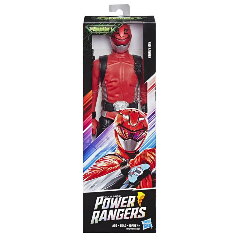 Power Rangers Boneco Figura Ranger Vermelho - Hasbro E5914