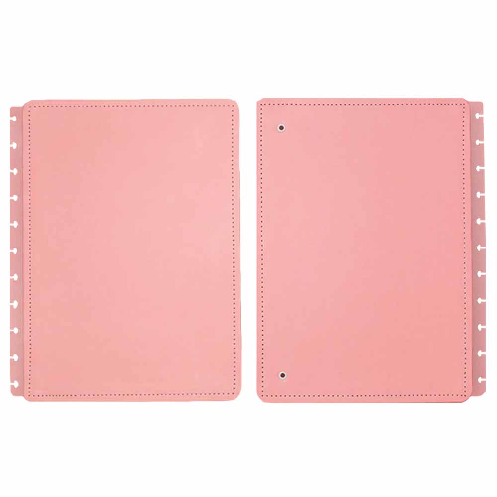 Capa e Contracapa Caderno Inteligente Rosé Pastel