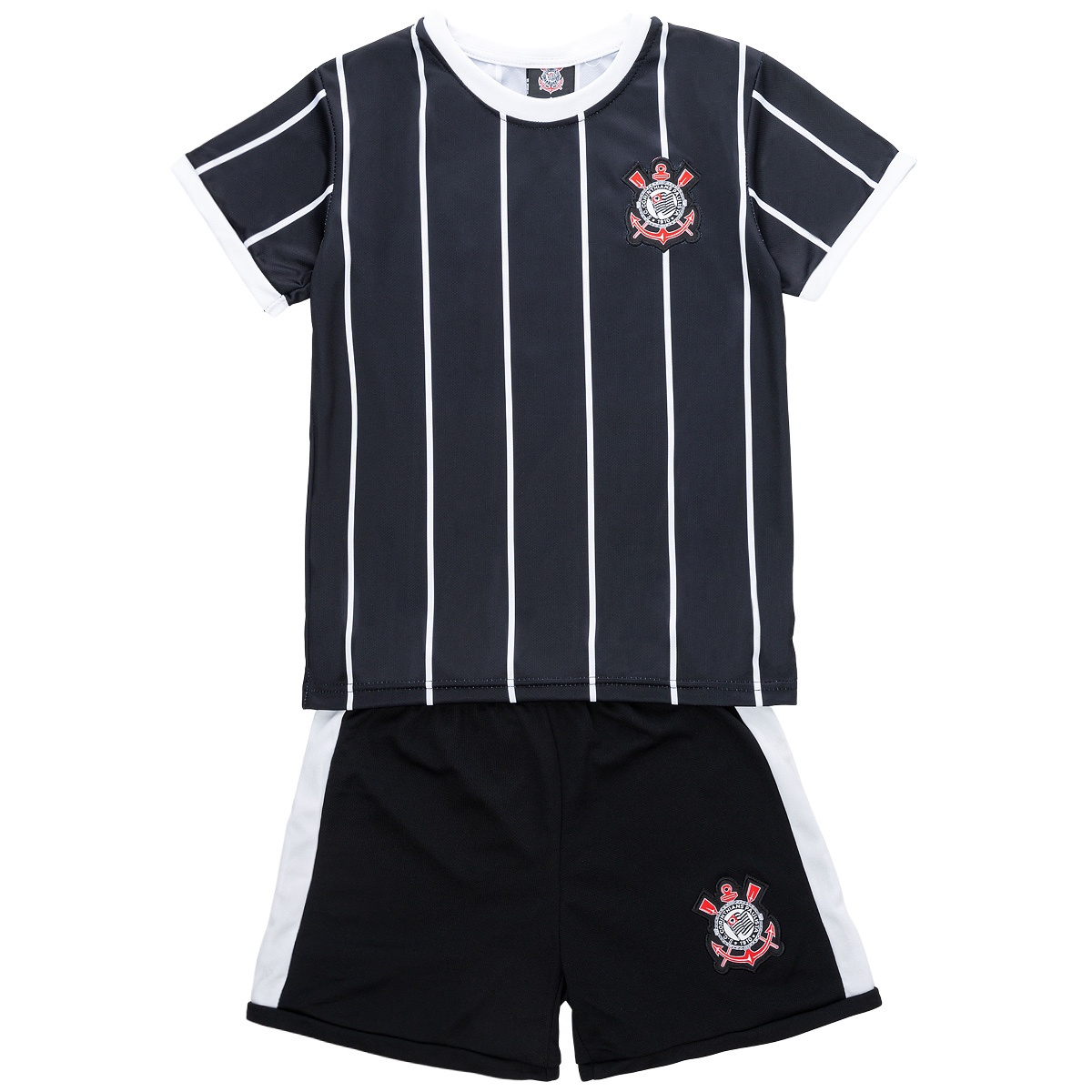 Kit Infantil Corinthians Camisa e Short Masculina