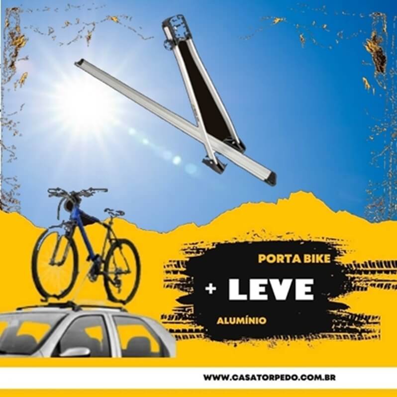 Porta Bike Calha Aluminio Teto
