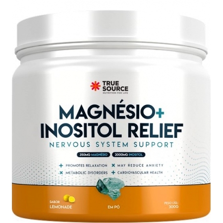 Magnésio Inositol sabor LIMÃO- VERSÃO 1.0 - True Source 300g