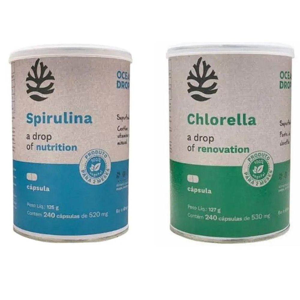 Combo detox + antioxidante Spirulina + Clorela