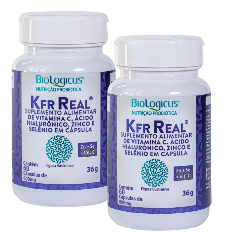 Combo Kefir Real - Zinco, Selênio, Vitamina C e Ácido Hialurônico - REFORÇO PARA IMUNIDADE - para 2 meses