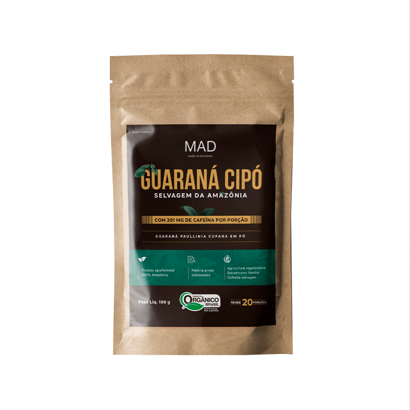 Guaraná Cipó Orgânico MAD 100G -  Energia e Foco