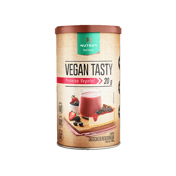 Proteína Vegana - Plant-based - Vegan Tasty - Frutas vermelhas