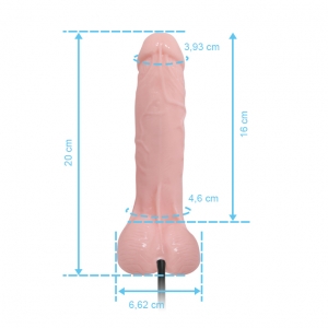 Penis Pinto Inflavel Com Vibrador E Formato Realistico 19x4