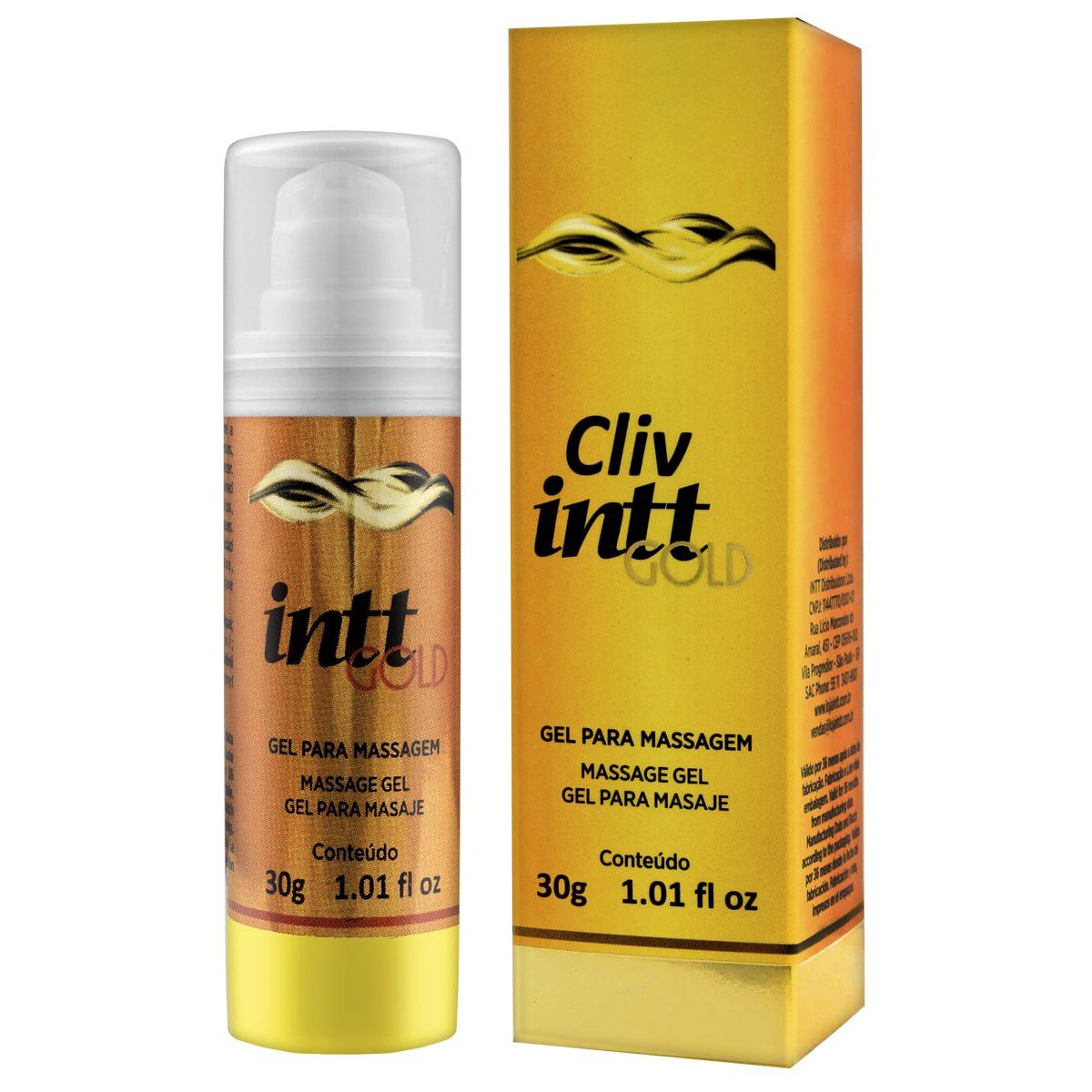 Gel Anestésico Sexo Anal Cliv Intt Gold Extra Forte Potente