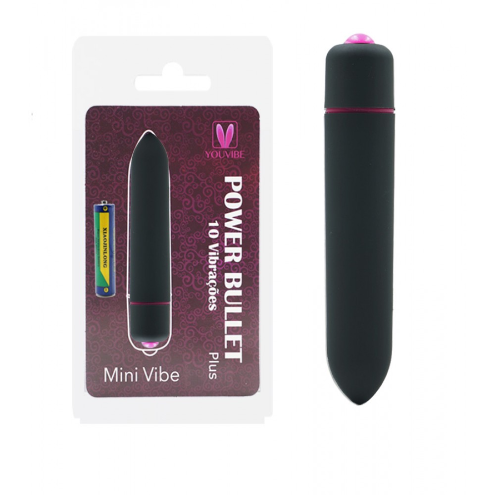 Mini Vibro A Pilha Power Bullet Plus