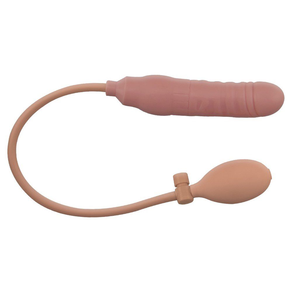 Pênis Inflável Plug Anal Vaginal Massageador Prostata Dong