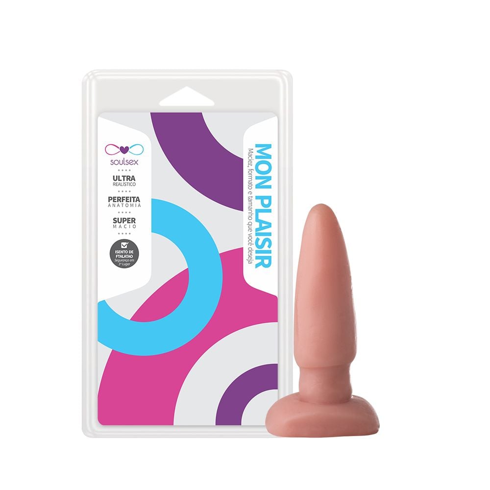 Plug Anal Dilatador Vaginal Varias Cores 12x3,5cm