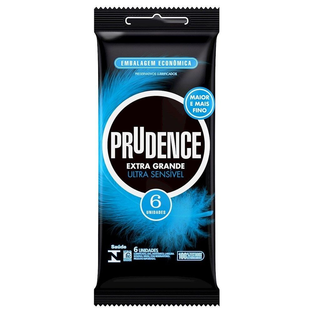 Preservativo Camisinha Prudence Extra G Ultra Sensível - 8 Unidades