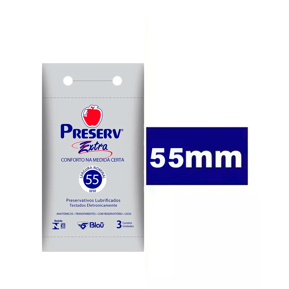 Preservativo Preserv Extra 3 Unidades - Kit com 6