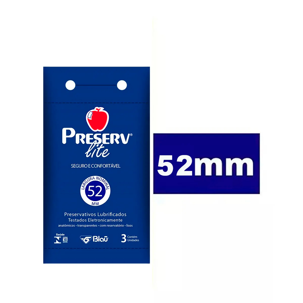 Preservativo Preserv Lite 3 Unidades - Kit com 3