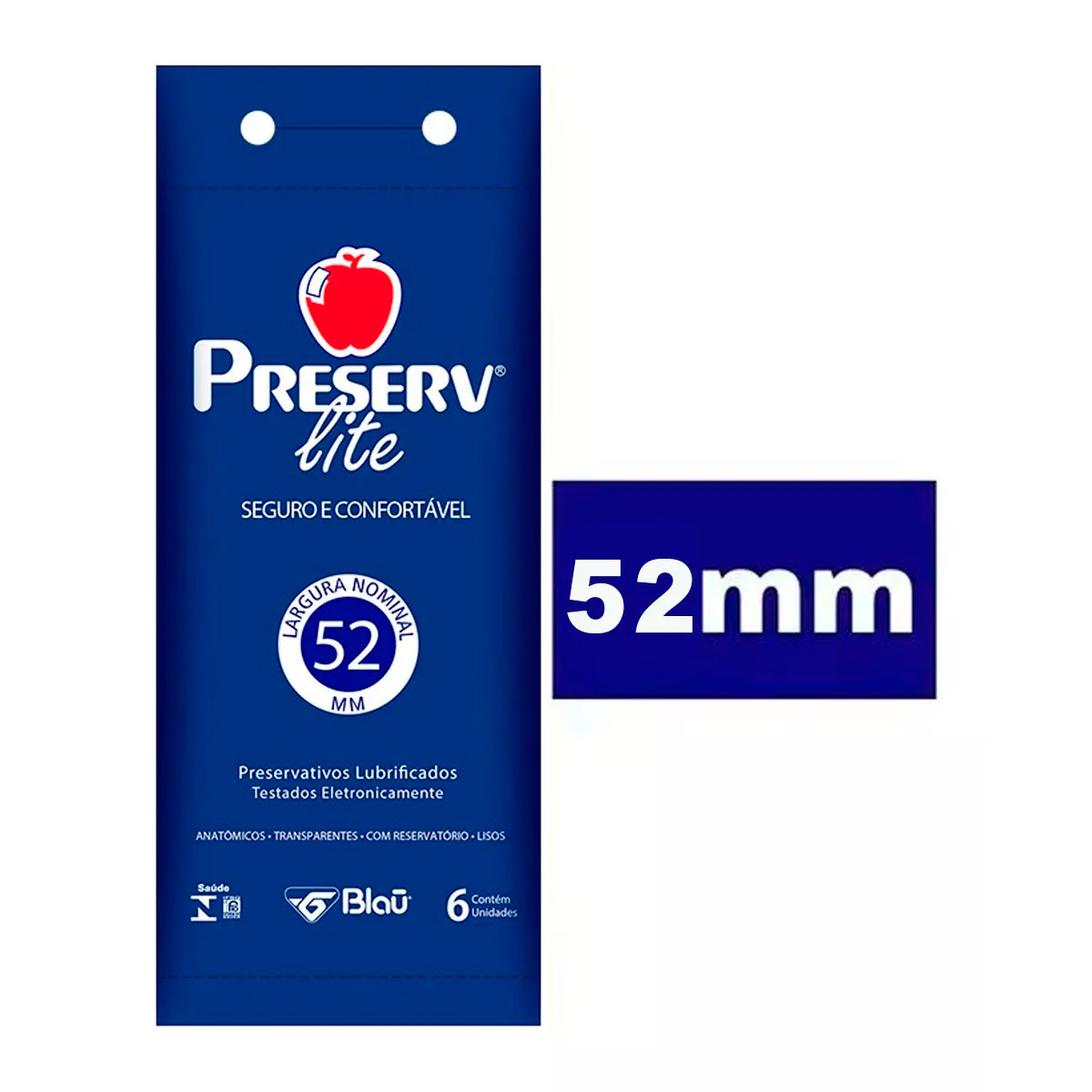 Preservativo Preserv Lite 6 Unidades - Kit com 6