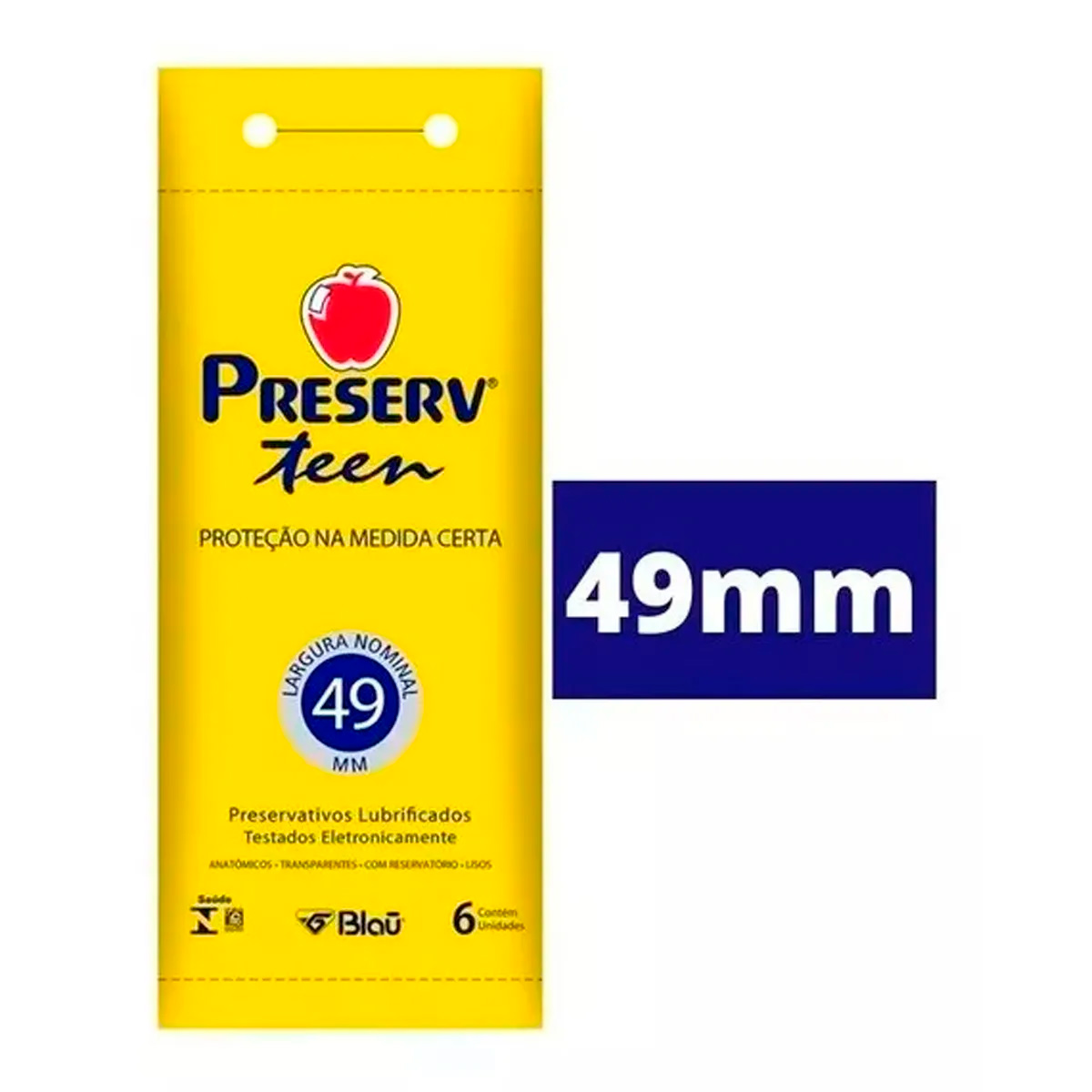 Preservativo Preserv Teen 6 Unidades - Kit com 6