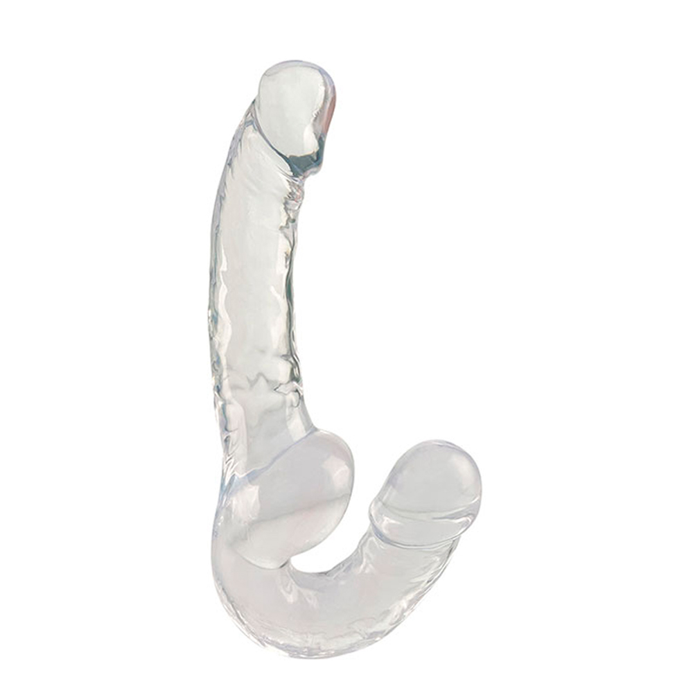Strapless Transparente com Plug Vaginal 23,5x3,6cm
