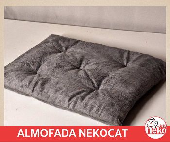 Kit 01 Nicho NekoCat Com Almofada + 01 Prateleira s/Carp -  Frente Branca