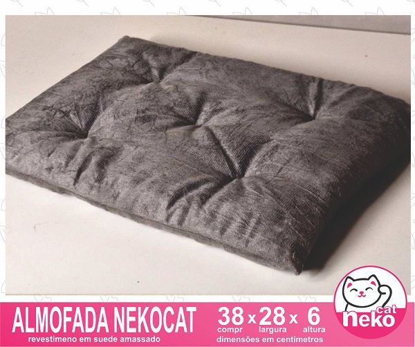 Kit 02 Nichos Gatos Almofada + Ponte + 04 Prateleiras c/Carpete + 01 Arranhador Tubular - Frente Branca
