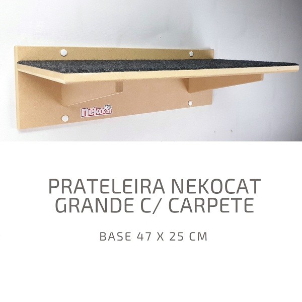 Kit Nicho Gatos Grandes + 04 Prateleiras C/carp + 01 Ponte
