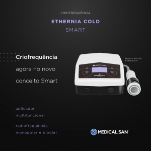 Ethernia Cold Smart Aparelho Portatil de Criofrequencia, Radiofrequencia e Tecarterapia Medical San
