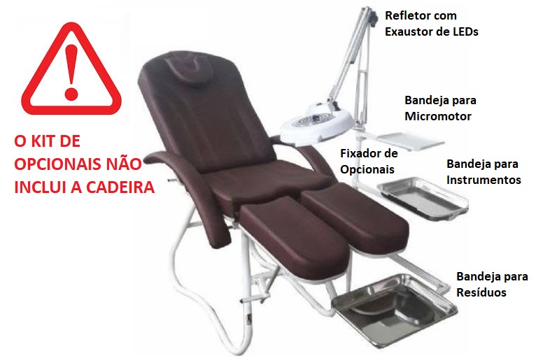 Kit Opcionais Cadeira de Podologia Casa do Esteticista 2021