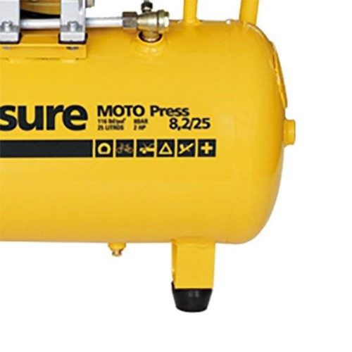 Motocompressor Moto Press Pressure 8,2 / 25 Litros 220v