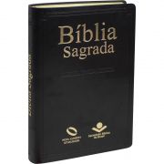 Bíblia Sagrada Nova Almeida Atualizada - Capa Couro Sintético Preta