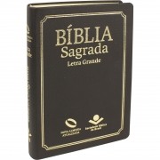 Bíblia Evangélica Nova Almeida Atualizada Letra Grande Com Índice Capa Cor Preta