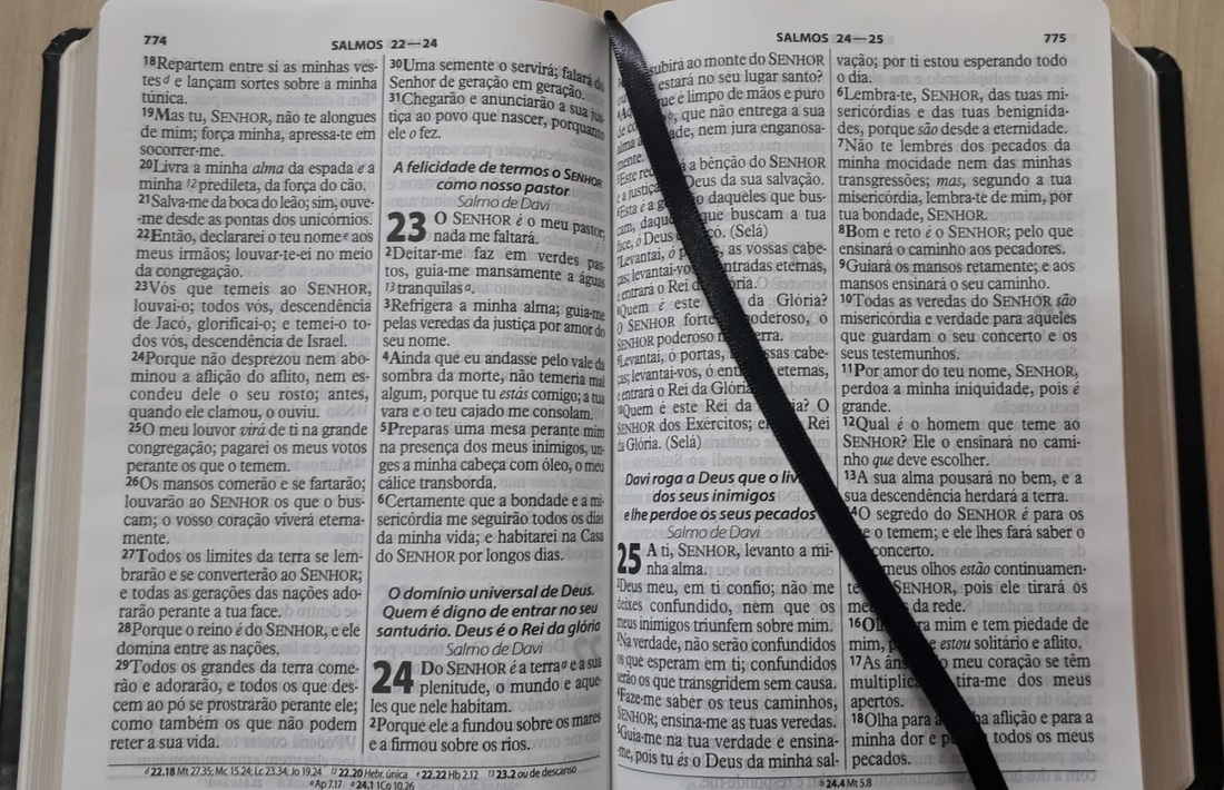 Bíblia Sagrada Evangélica Letra Gigante Harpa Notas Referências Palavras Jesus Em Vermelho Cor Preta