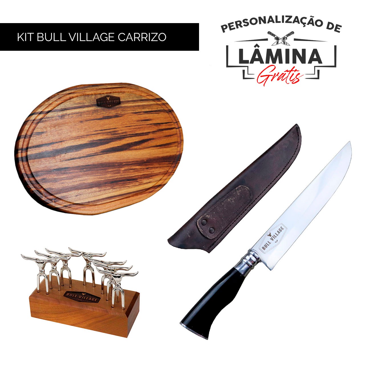 Kit Bull Village Carrizo - Personalização Grátis - Leia a descrição!