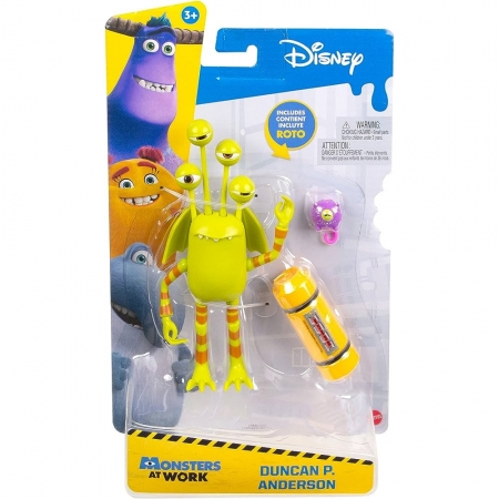 Boneco Pixar Figuras Monstros at Work Ducan P. Anderson Mattel
