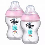 KIT 2 MAMADEIRAS CLOSER TO NATURE ROSA 260ML +0M TOMMEE TIPPEE
