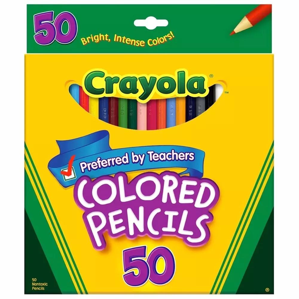 Lápis de Cor 50 Cores Crayola